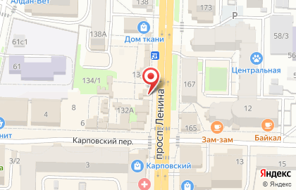МКК Аванс на проспекте Ленина на карте