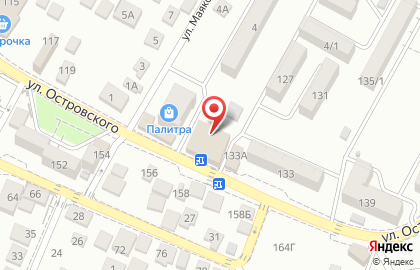 Продовольственный магазин Агрокомплекс на улице Островского в Геленджике на карте