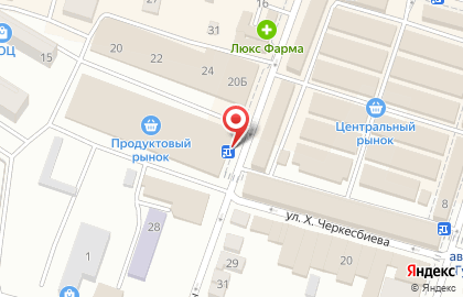 Продуктовый магазин в Грозном на карте
