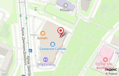 Магазин ОнЛайн Трейд на метро Бульвар Дмитрия Донского на карте