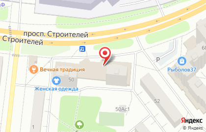 Магазин светотехники Мир света на проспекте Строителей на карте