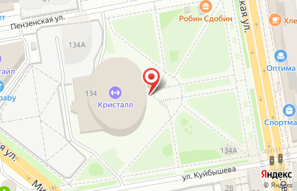 Ледовый дворец Кристалл на Советской улице на карте