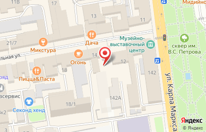Магазин тканей в Тамбове на карте