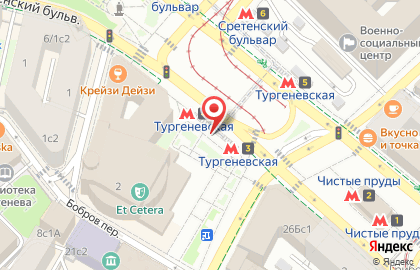 Киоск печатной продукции Медиа-Селект на Тургеневской площади на карте