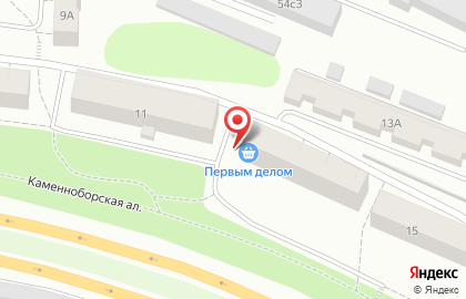 Продовольственный магазин Бородинский в Петрозаводске на карте