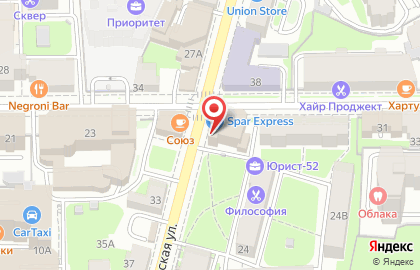 Нижновоценка, ЗАО на Алексеевской улице на карте