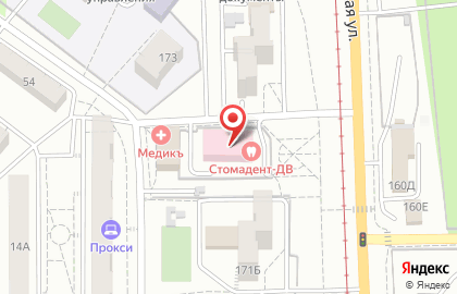 Стоматологическая клиника ИПКСЗ Стомадент-ДВ в Краснофлотском районе на карте