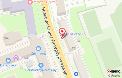 Свадебный салон Свадебный Мир на Большой Санкт-Петербургской улице на карте