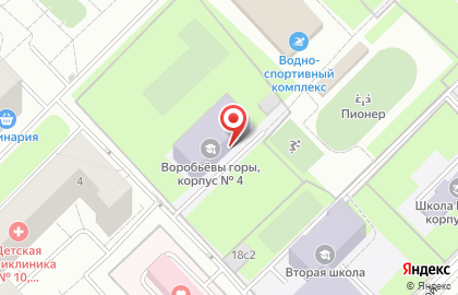 Образовательный комплекс Воробьевы горы на Университетском проспекте на карте