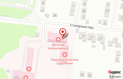 Детская поликлиника, Городская больница №1 им. Г.К. Маврицкого на карте