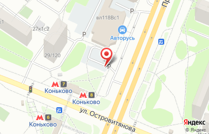 Радиус на Профсоюзной улице на карте