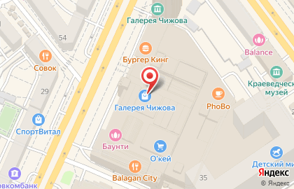 Зоомагазин Четыре Лапы на Кольцовской улице на карте