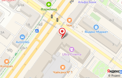Точка ремонта на проспекте Октября на карте