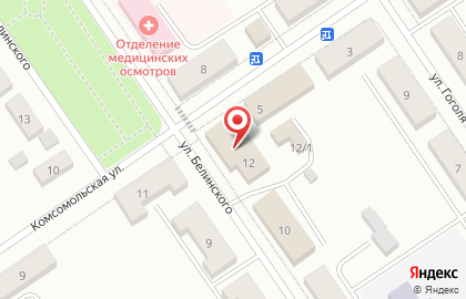 Супермаркет Красное & Белое на улице Белинского на карте
