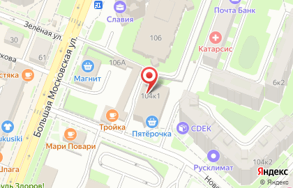 Агентство недвижимости ЭЛИТА на Большой Московской улице на карте