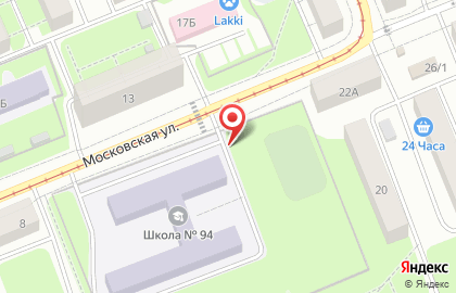 Рекламные щиты (6*3), Ленинский район, Ориентир-М на Московской улице на карте