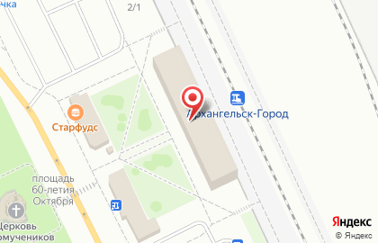 Магазин выпечки в Архангельске на карте