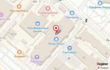 Автомат по продаже кофе на проспекте Комарова на карте