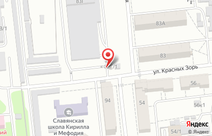 Автостоянка в Омске на карте