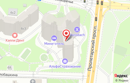 ОАО Банкомат, АКБ Московский Областной Банк на улице Москворечье на карте