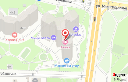 Гемотест на улице Москворечье на карте