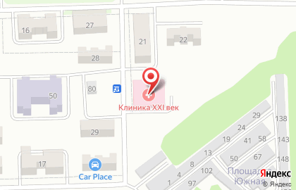 Клиника XXI век на карте