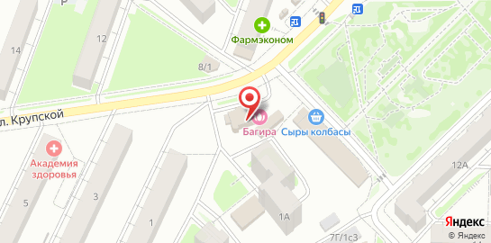 Сауна Багира на карте