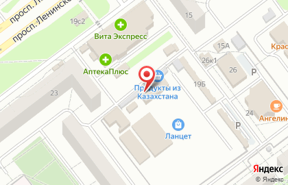 Мясной магазин Халяль на проспекте Ленинского Комсомола на карте