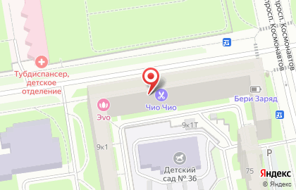 Медицинская компания Инвитро в Московском районе на карте