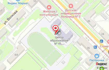 Средняя общеобразовательная школа №18 на улице Металлургов на карте
