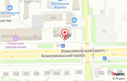 Веб-студия IT Panda на Комсомольском проспекте на карте