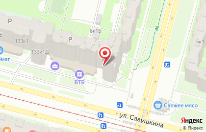 Парикмахерская в Санкт-Петербурге на карте