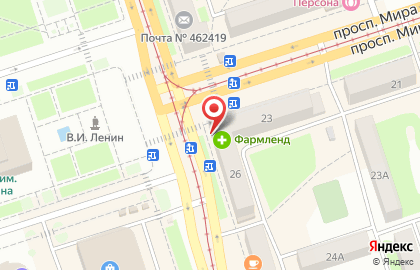 Детская парикмахерская Воображуля на проспекте Ленина на карте