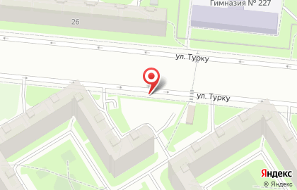Персона Такси на улице Турку на карте