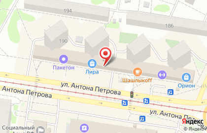 Магазин автозапчастей АБС22 на улице Антона Петрова на карте