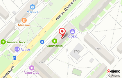 Нуга Бест на проспекте Дзержинского на карте
