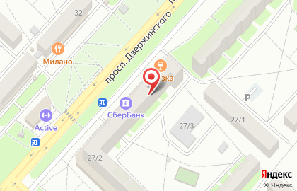 Камея на проспекте Дзержинского на карте