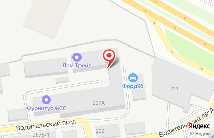Торговая компания Аметист в Чкаловском районе на карте