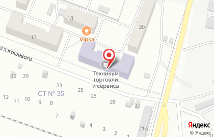 Каменск-Уральский техникум торговли и сервиса в Каменск-Уральском на карте