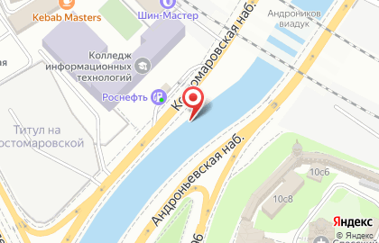 АЗС ТНК на Костомаровской набережной на карте