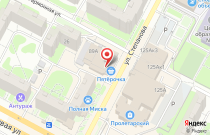 Банкомат СберБанк на улице Степанова на карте
