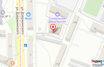Оператор сотовой связи Tele2 на улице Дзержинского на карте