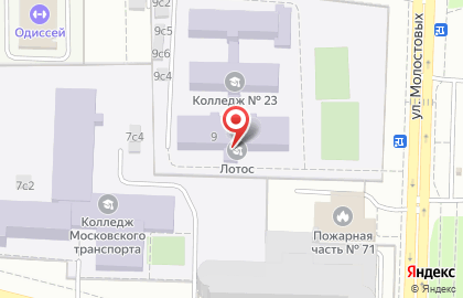 Колледж индустрии гостеприимства и менеджмента №23 в Москве на карте