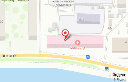 Больница в Якутске на карте