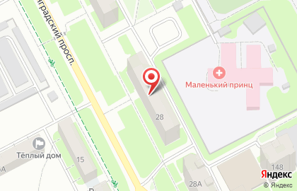 Продовольственный магазин на Ленинградском проспекте на карте