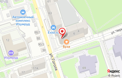 Ресторан быстрого питания Subway на улице Чернышевского на карте