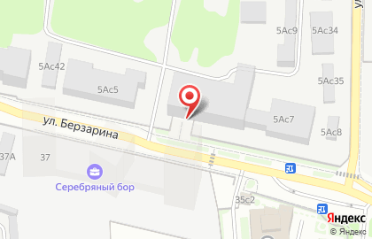 Банкомат Газпромбанк на улице Берзарина на карте