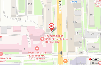 Банкомат Авангард на проспекте Ленина на карте