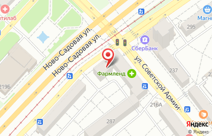 Мальвина на Ново-Садовой улице на карте