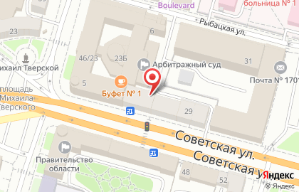Юридическая фирма Статут на Советской улице на карте